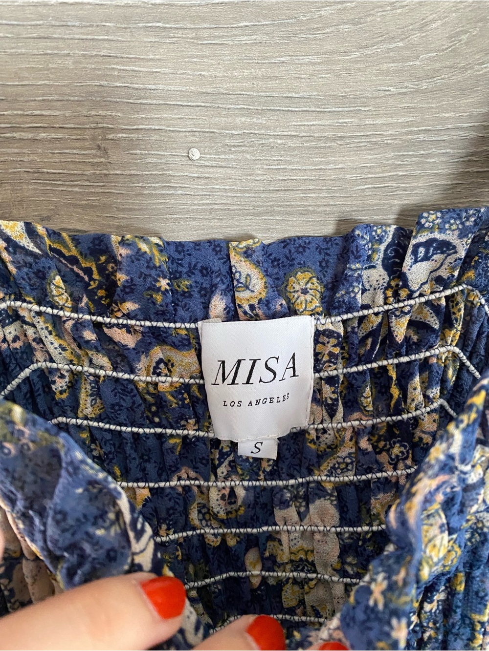 MISA Smocked Ruffle Top - Picture 5 of 8
